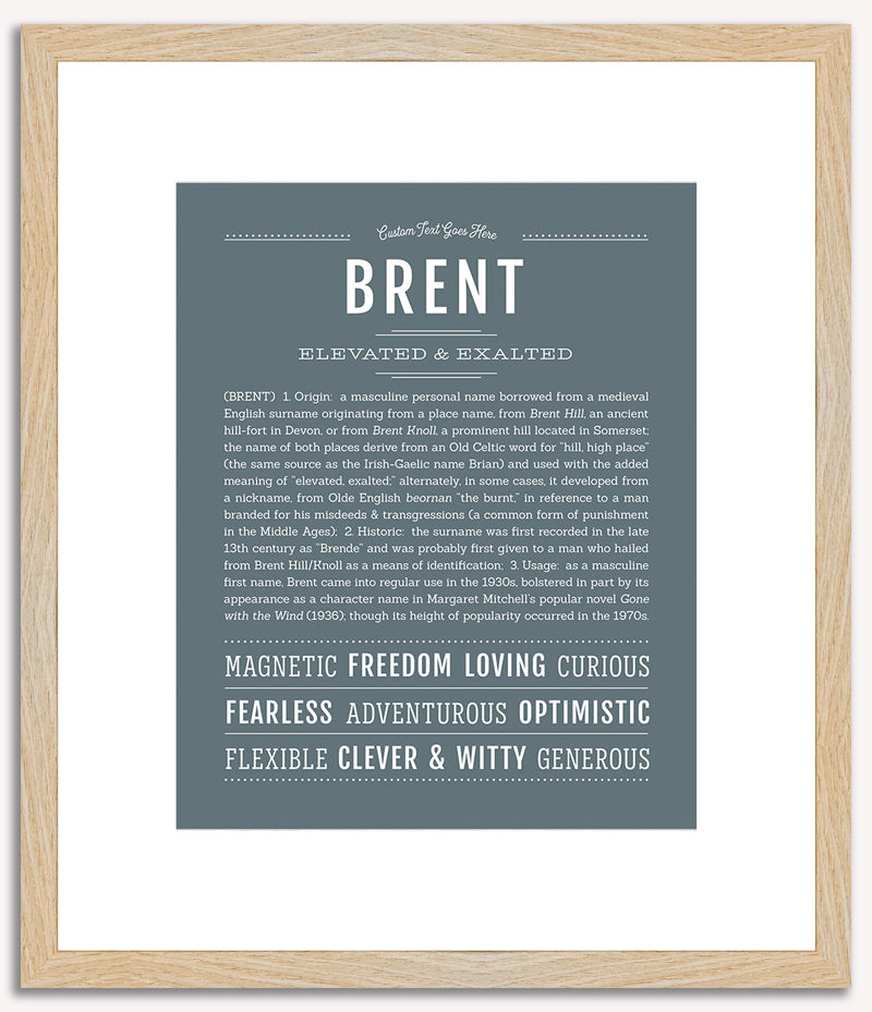 Brent | Name Art Print