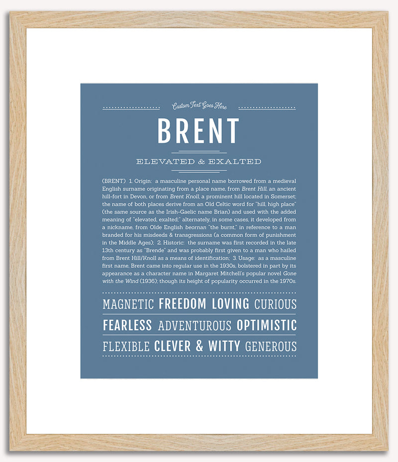 Brent | Name Art Print