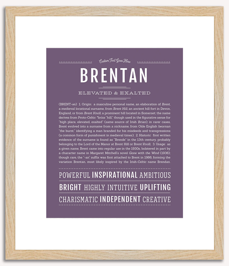 Brentan | Name Art Print