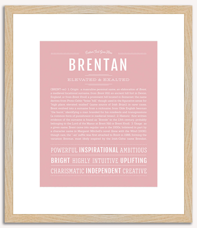 Brentan | Name Art Print