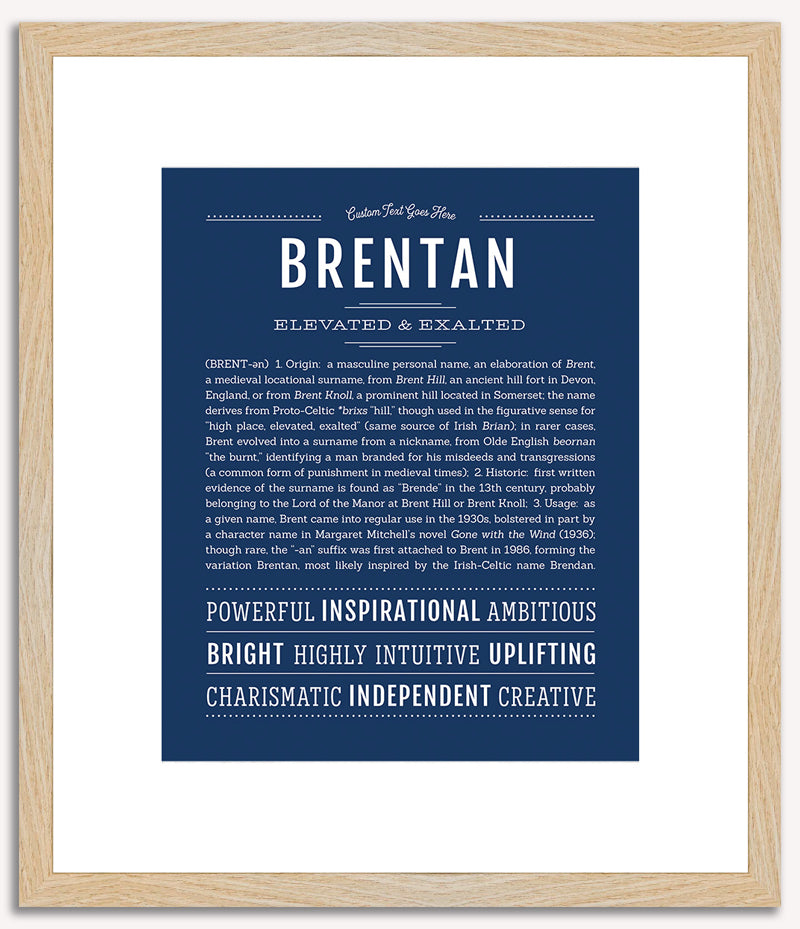 Brentan | Name Art Print