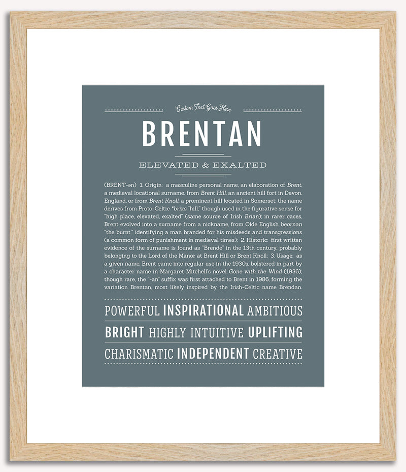 Brentan | Name Art Print