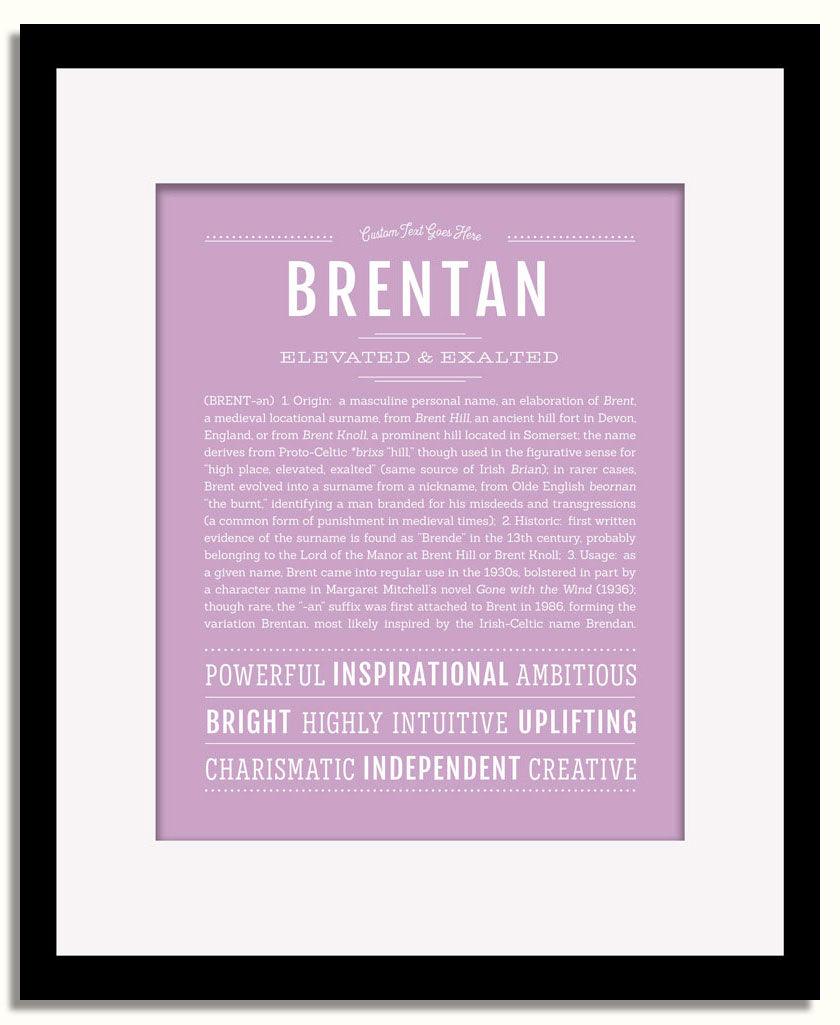 Frame Options | Lilac | Black Frame, Matted