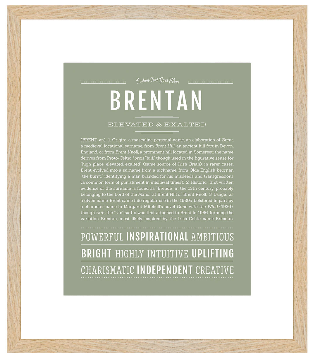 Brentan | Name Art Print