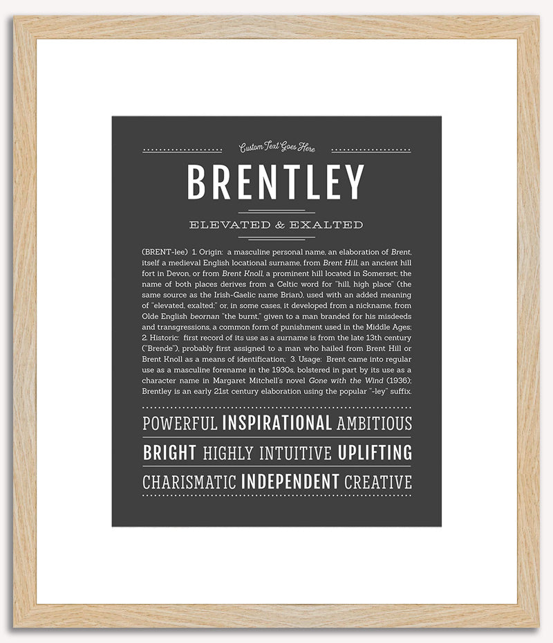 Brentley | Name Art Print