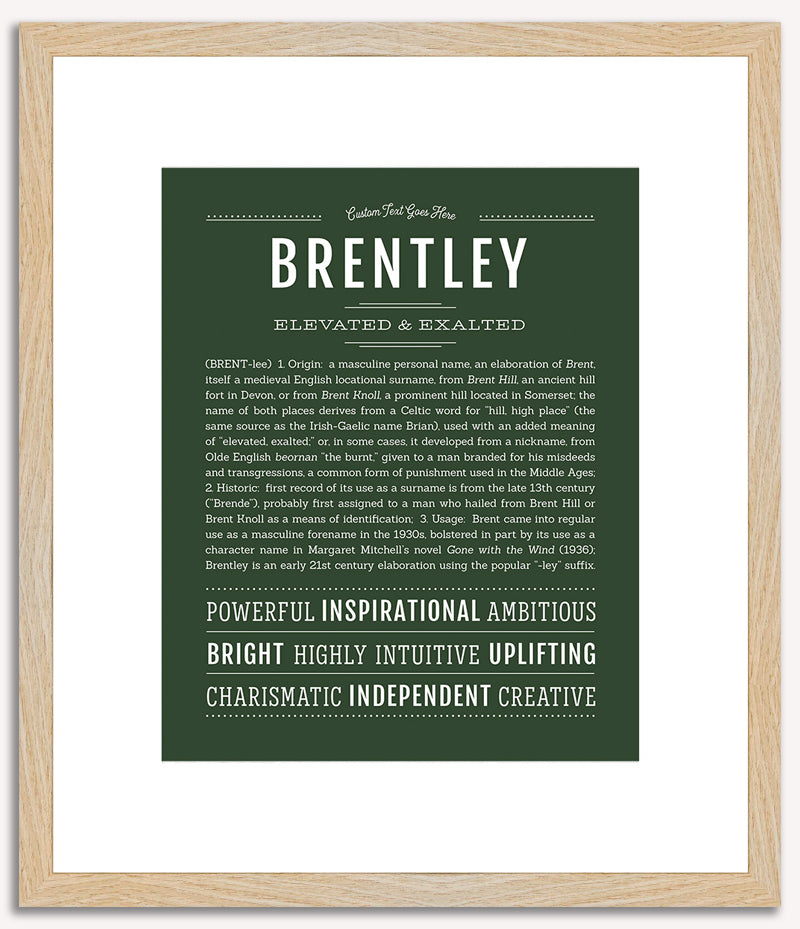 Brentley | Name Art Print