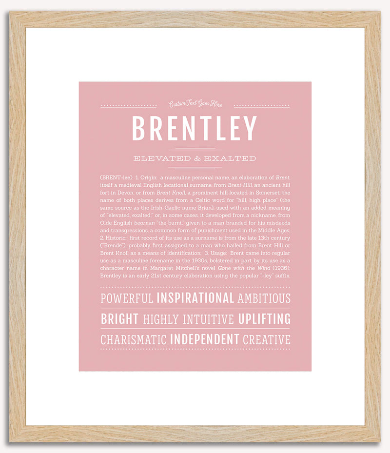 Brentley | Name Art Print