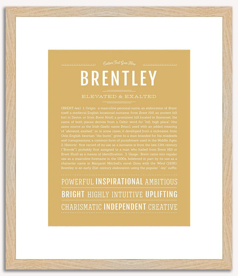 Brentley | Name Art Print