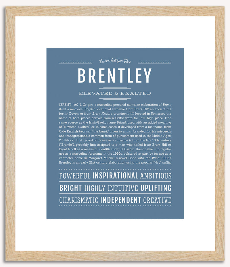 Brentley | Name Art Print