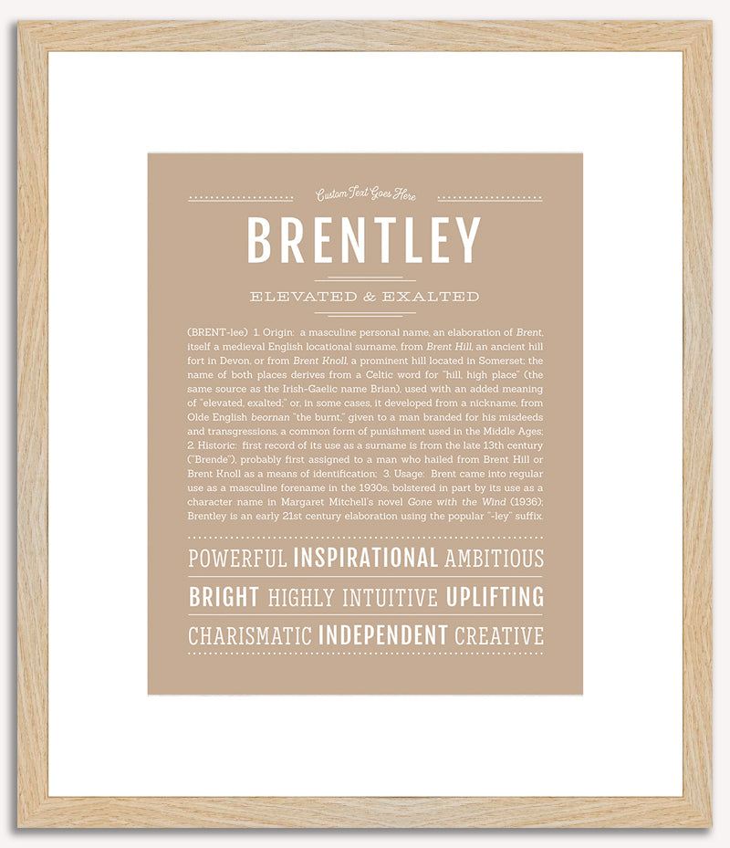 Brentley | Name Art Print