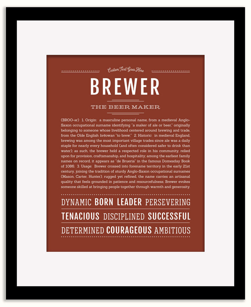 Brewer | Name Art Print