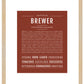 Brewer | Name Art Print