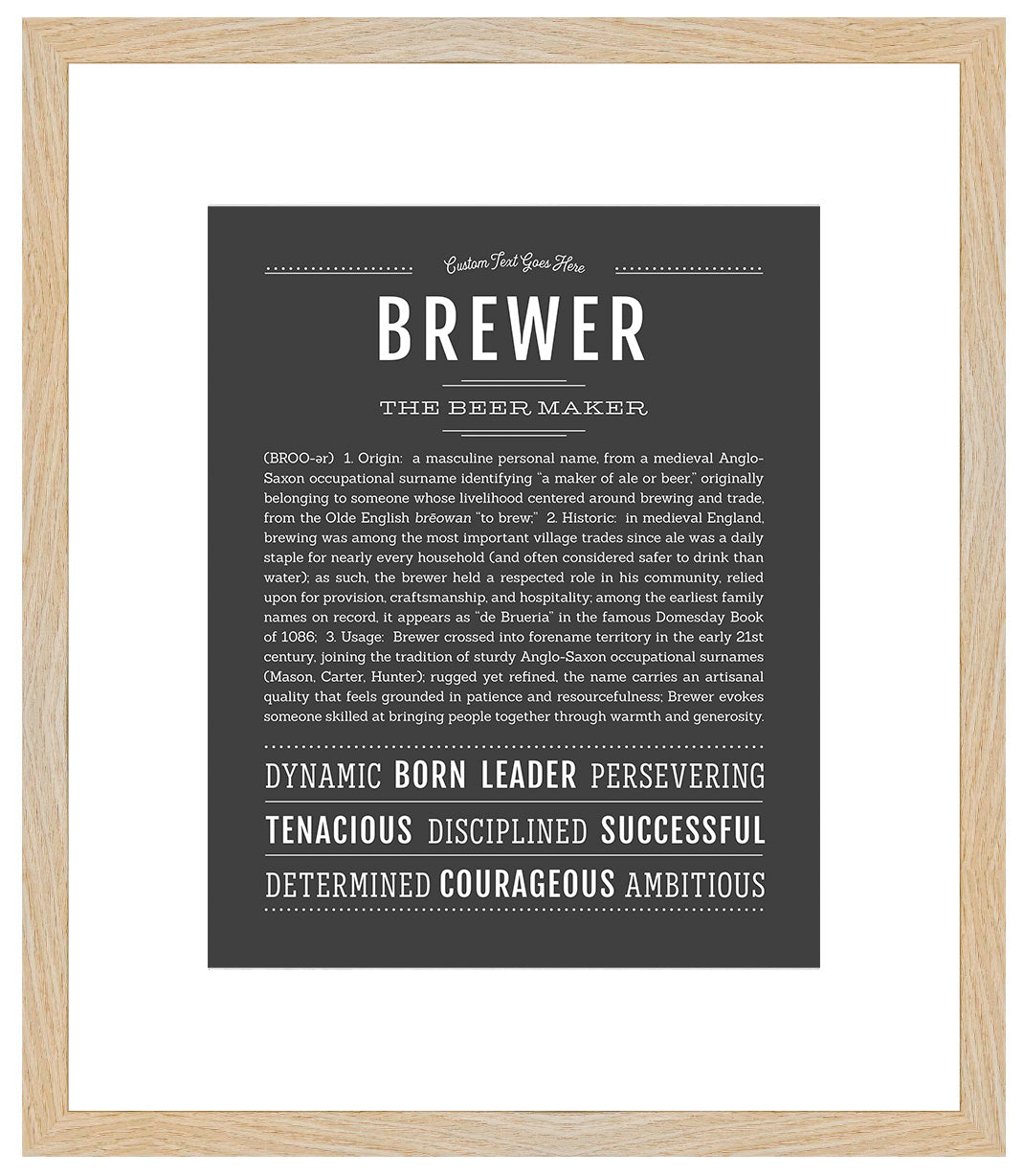 Brewer | Name Art Print