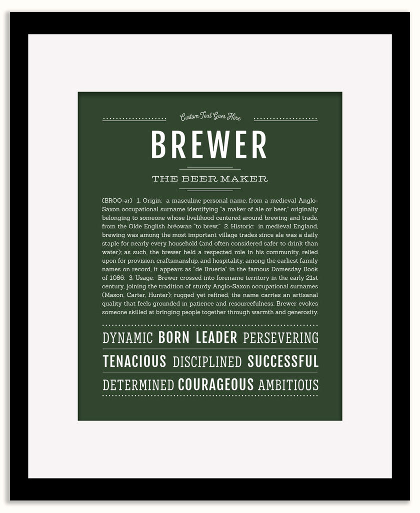Brewer | Name Art Print