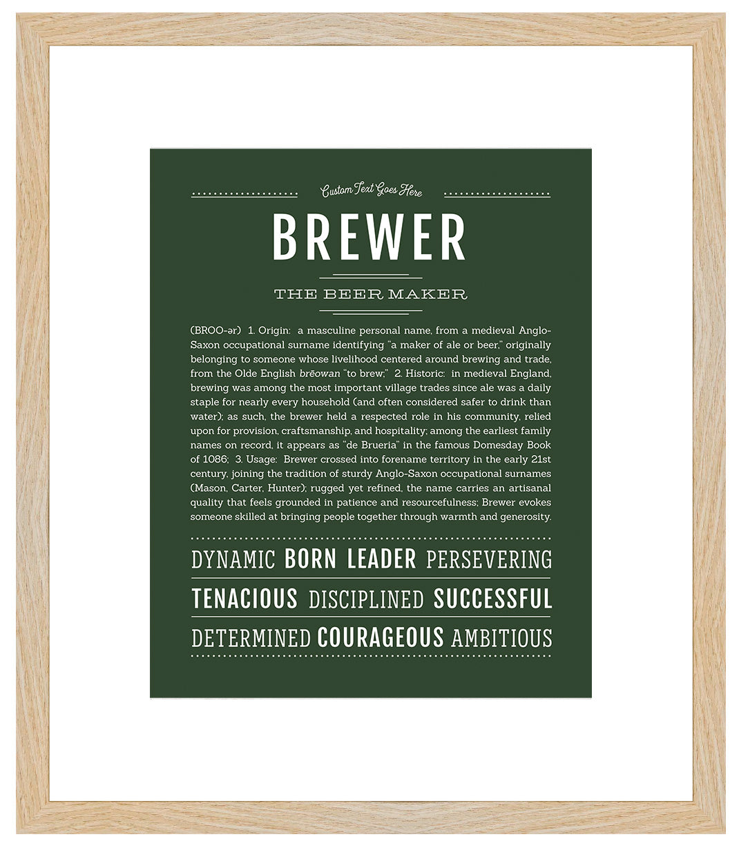 Brewer | Name Art Print
