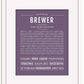 Brewer | Name Art Print
