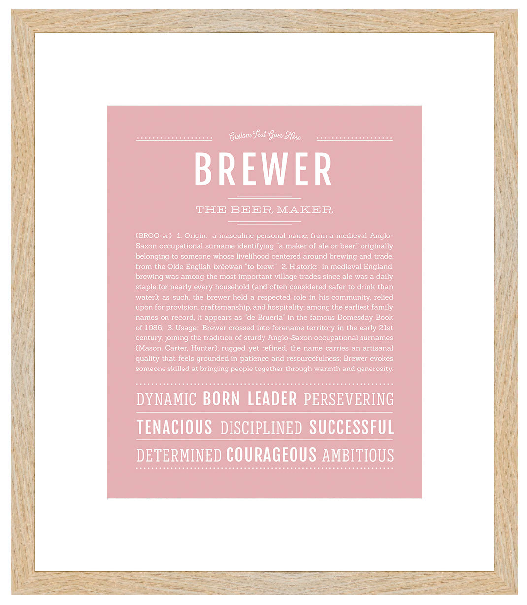 Brewer | Name Art Print
