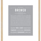 Brewer | Name Art Print