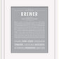 Brewer | Name Art Print