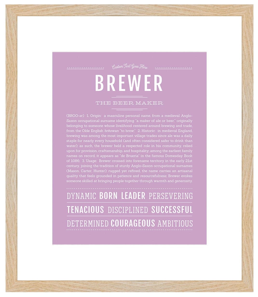 Brewer | Name Art Print