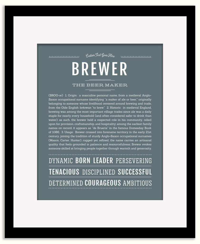 Brewer | Name Art Print