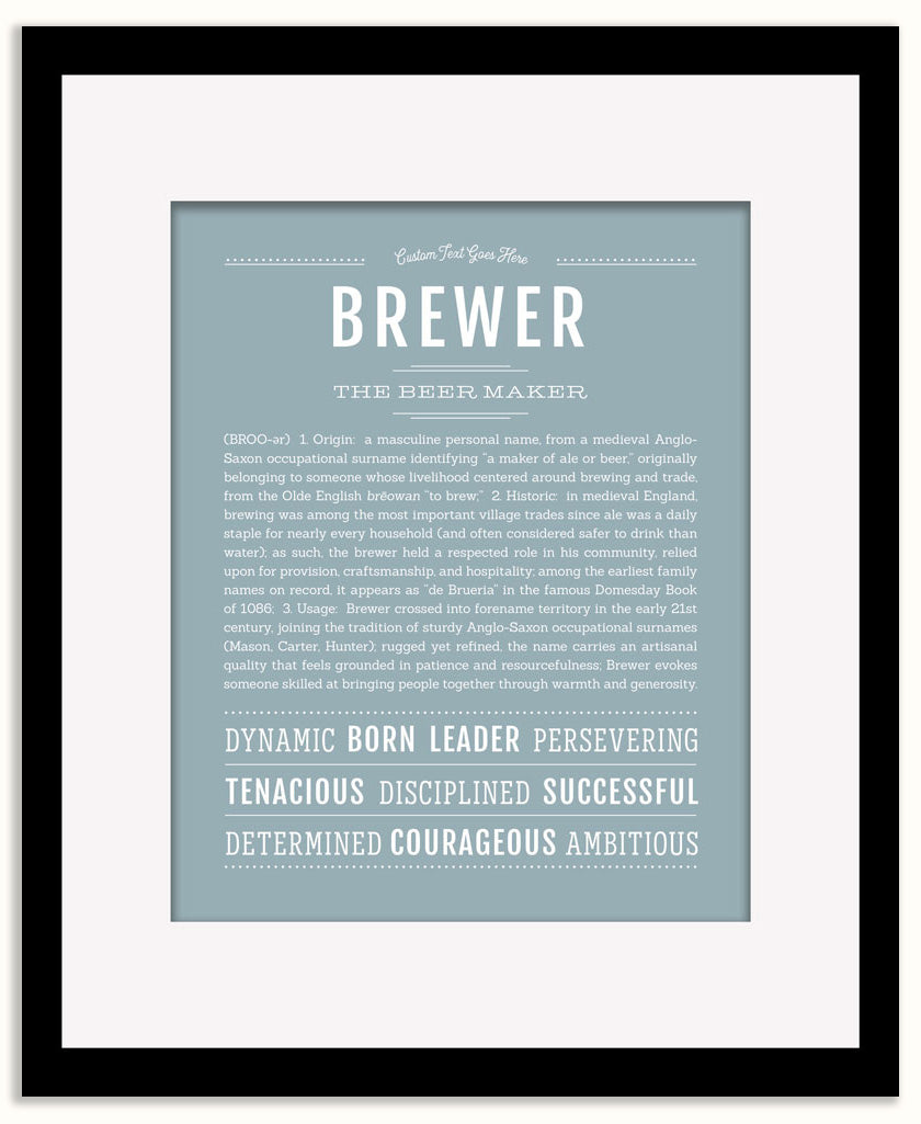 Brewer | Name Art Print