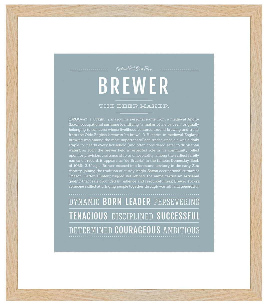Brewer | Name Art Print