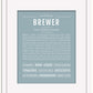 Brewer | Name Art Print