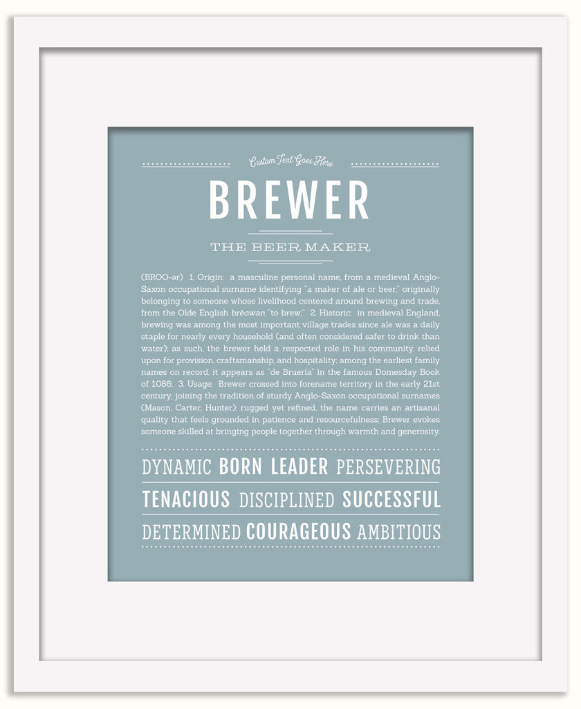 Brewer | Name Art Print