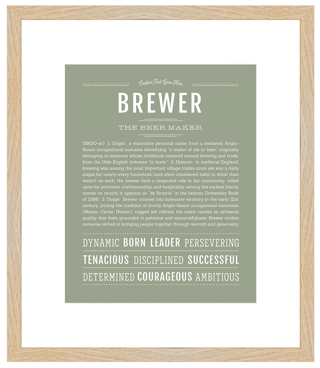 Brewer | Name Art Print