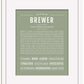 Brewer | Name Art Print