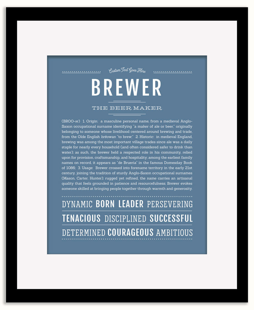Brewer | Name Art Print