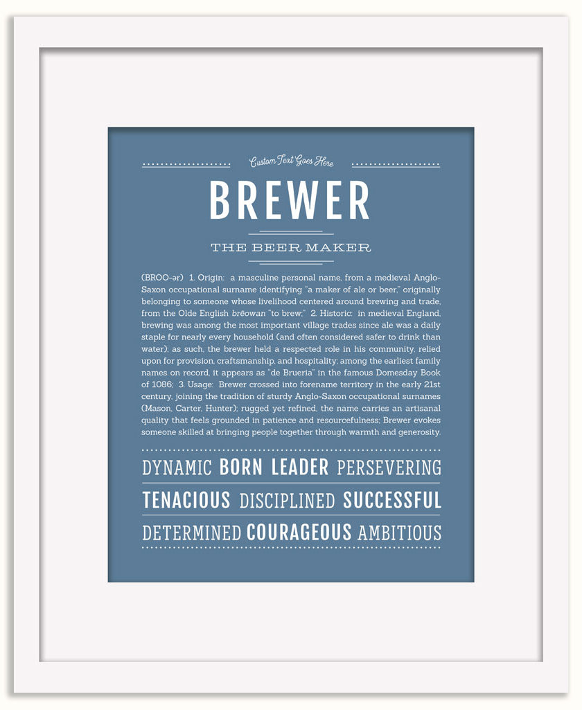 Brewer | Name Art Print