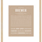 Brewer | Name Art Print
