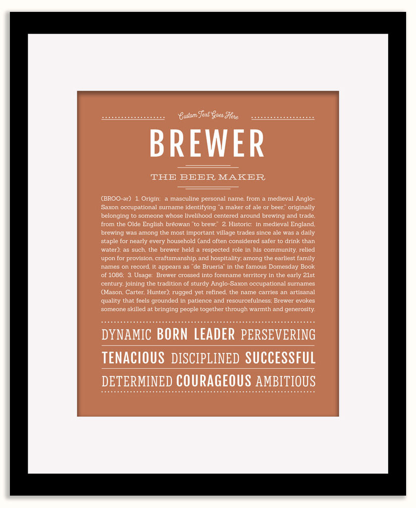 Brewer | Name Art Print