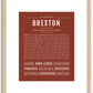 Brexton | Name Art Print