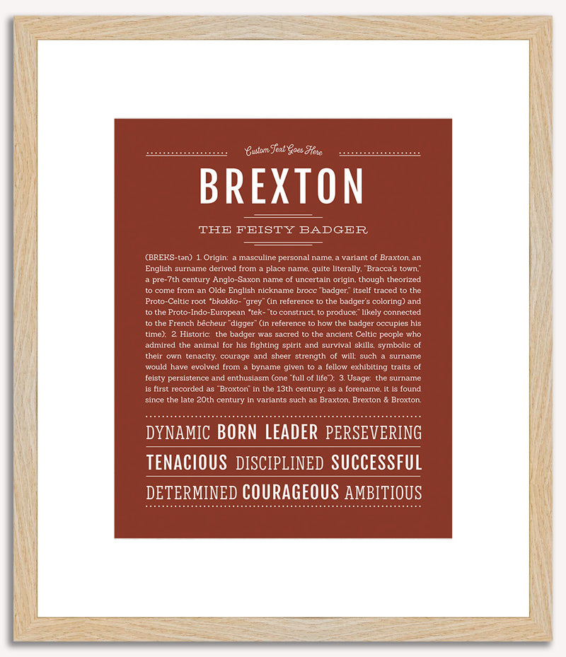 Brexton | Name Art Print