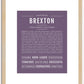 Brexton | Name Art Print