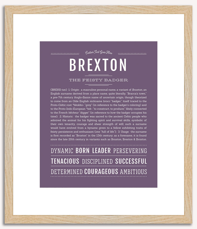 Brexton | Name Art Print