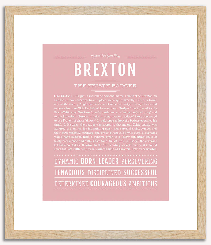 Brexton | Name Art Print