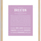 Brexton | Name Art Print