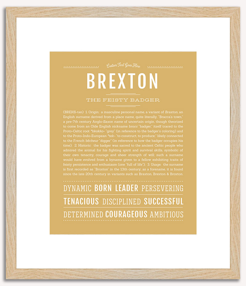 Brexton | Name Art Print