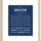 Brexton | Name Art Print