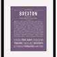 Frame Options | Deep Purple | Black Frame, Matted