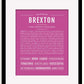 Frame Options | Dark Pink | Black Frame, Matted