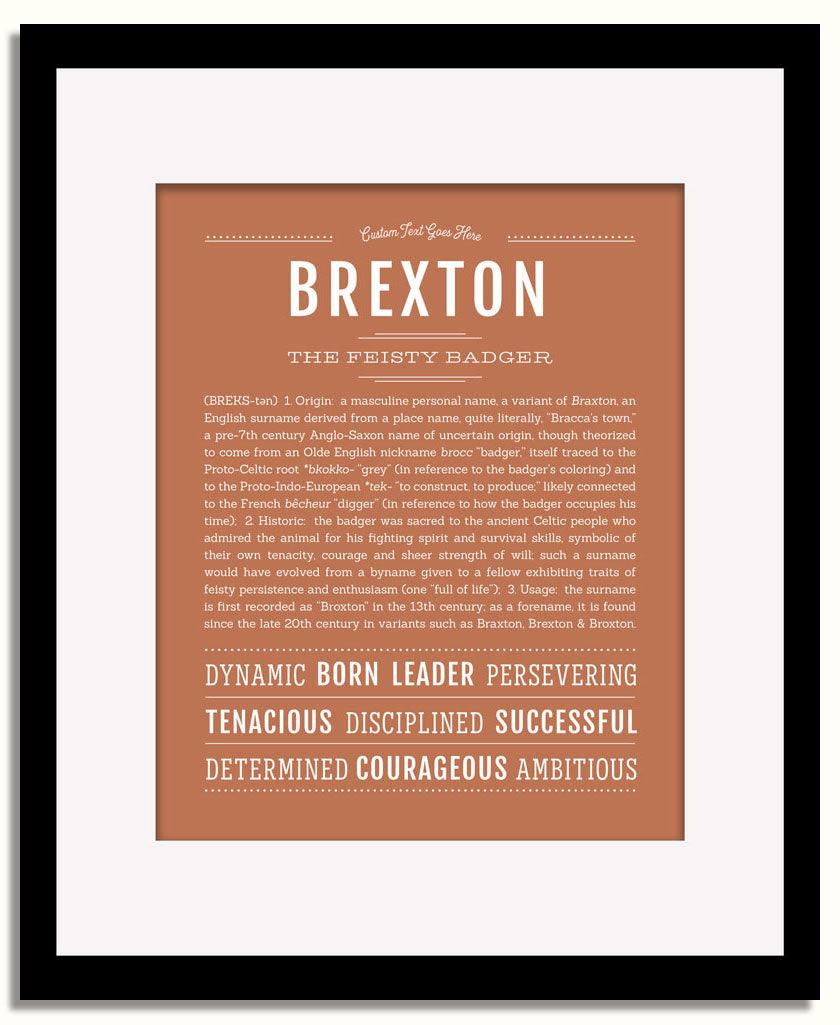 Frame Options | Terra Cotta | Black Frame, Matted