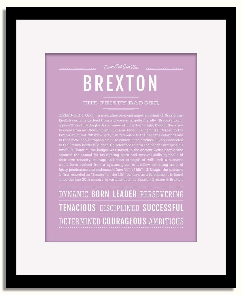 Frame Options | Lilac | Black Frame, Matted