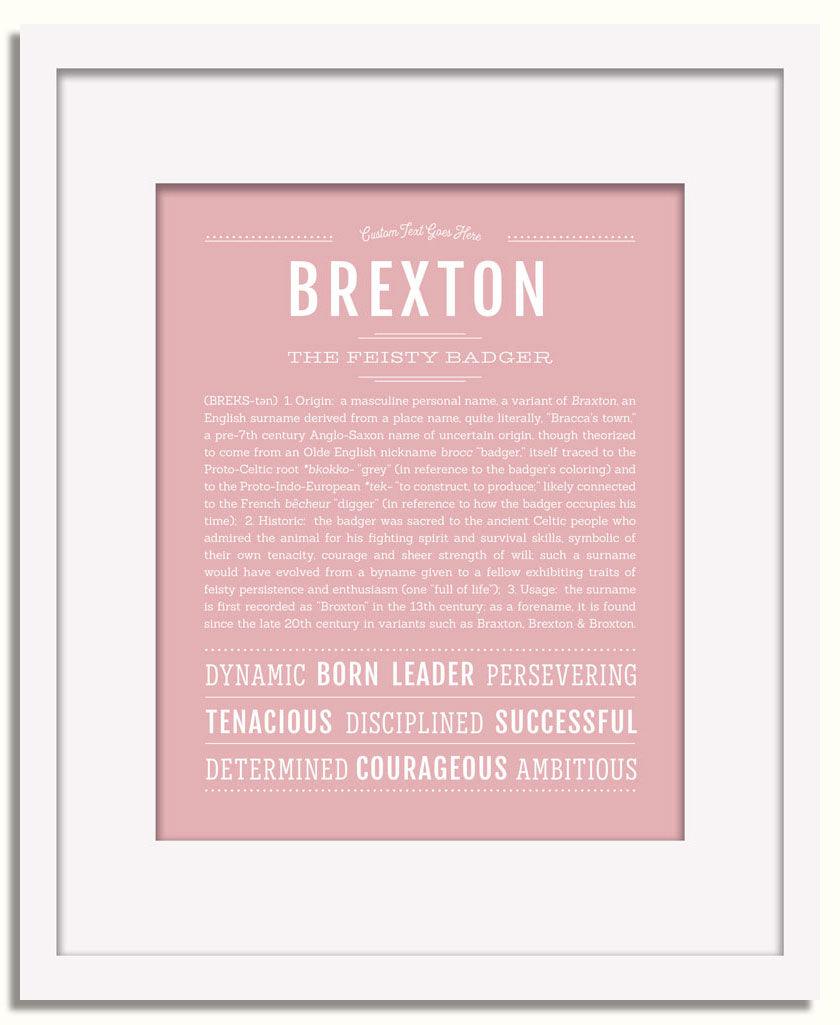 Frame Options | Dusty Rose | White Frame, Matted