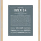 Brexton | Name Art Print