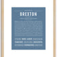 Brexton | Name Art Print